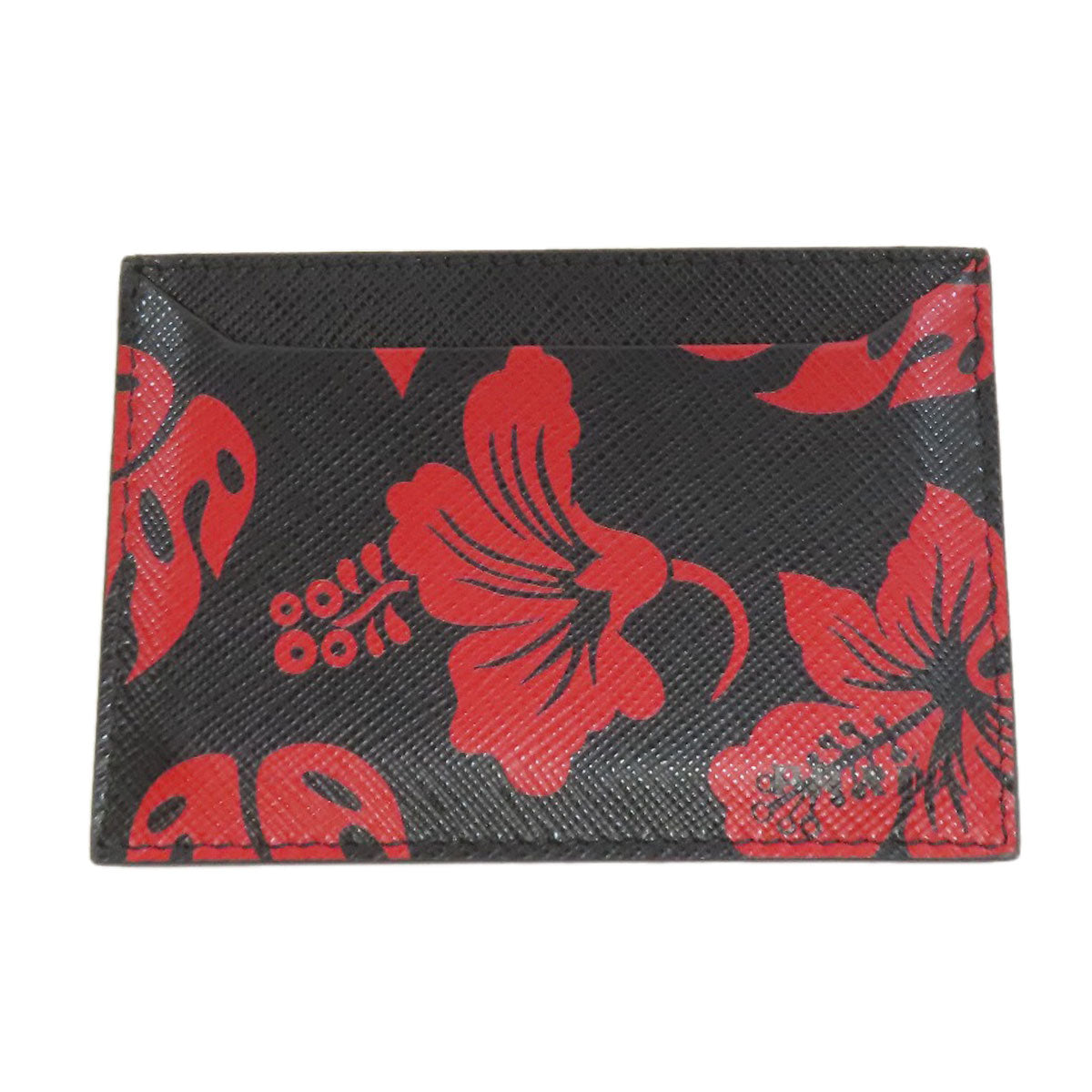 PRADA Accessory pouch Safiano black logoMetal