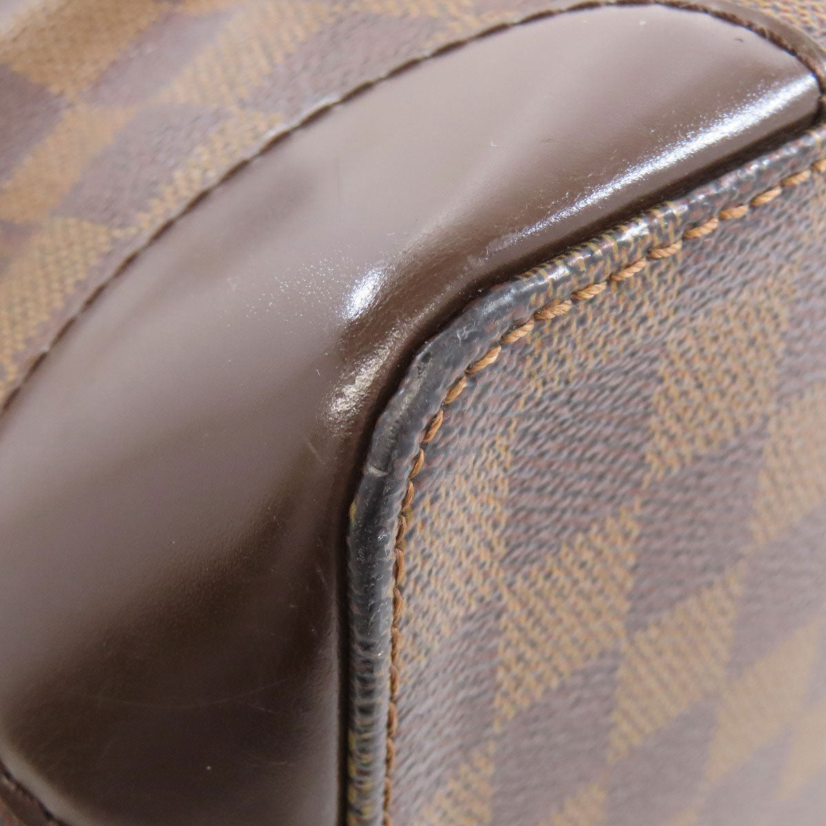 LOUIS VUITTON Tote Bag Damier canvas Brown HamsteadMM
