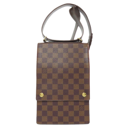 LOUIS VUITTON Shoulder Bag N45271 Damier canvas Brown Portobello PM