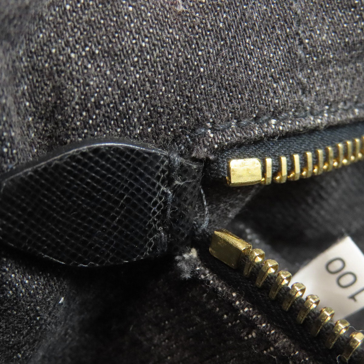 PRADA Tote Bag denim black Canapa mini 2 WAY