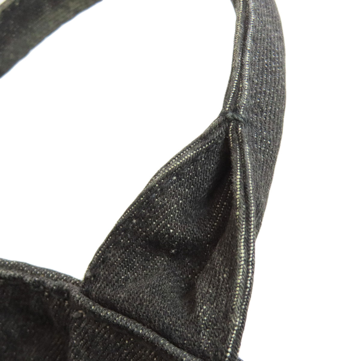 PRADA Tote Bag denim black Canapa mini 2 WAY