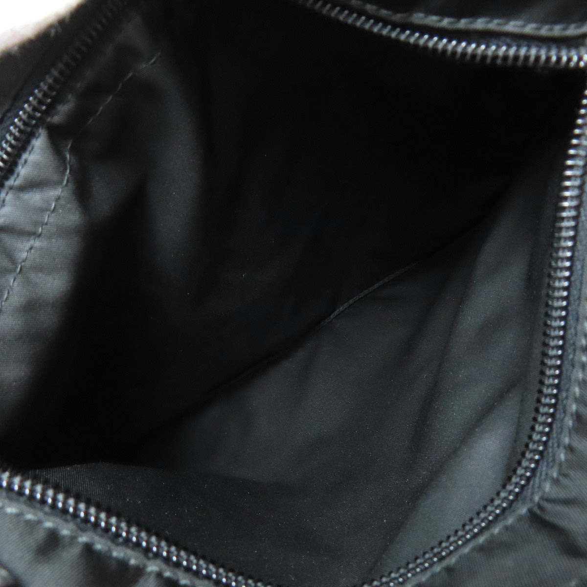 PRADA Shoulder Bag Nylon black logoMetal