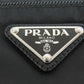 PRADA Shoulder Bag Nylon black logoMetal