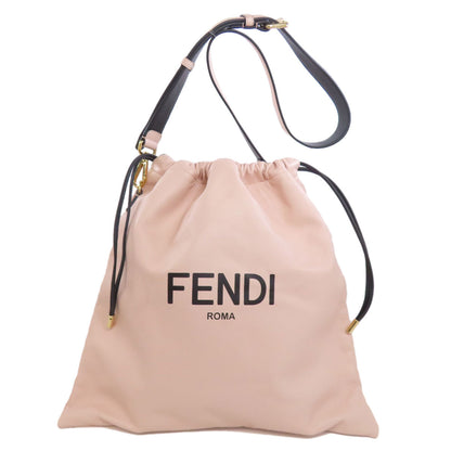 FENDI Shoulder Bag Calfskin pink Pack Slim Clutch