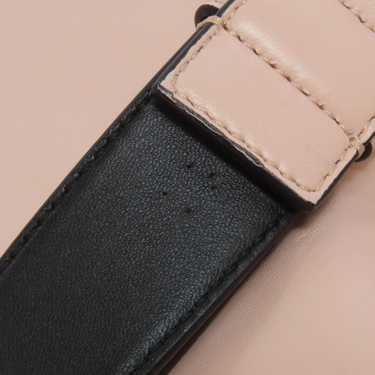 FENDI Shoulder Bag Calfskin pink Pack Slim Clutch