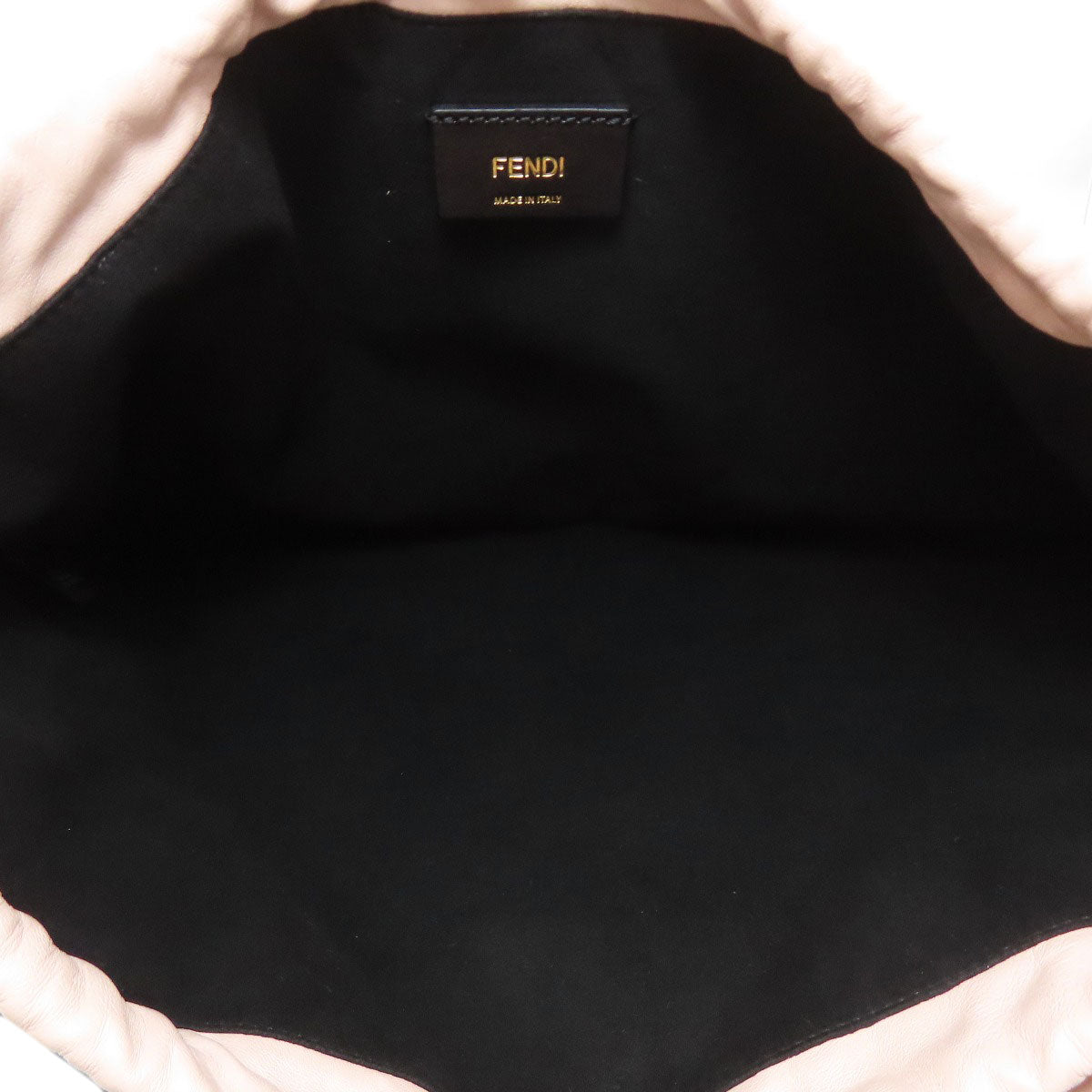 FENDI Shoulder Bag Calfskin pink Pack Slim Clutch