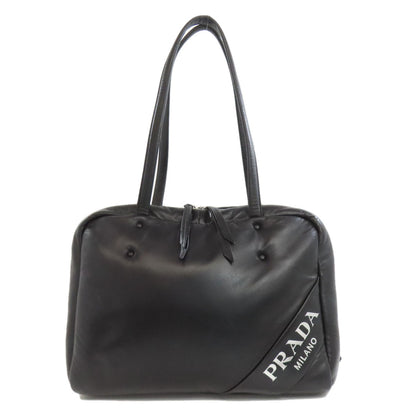 PRADA Tote Bag Calfskin black logo