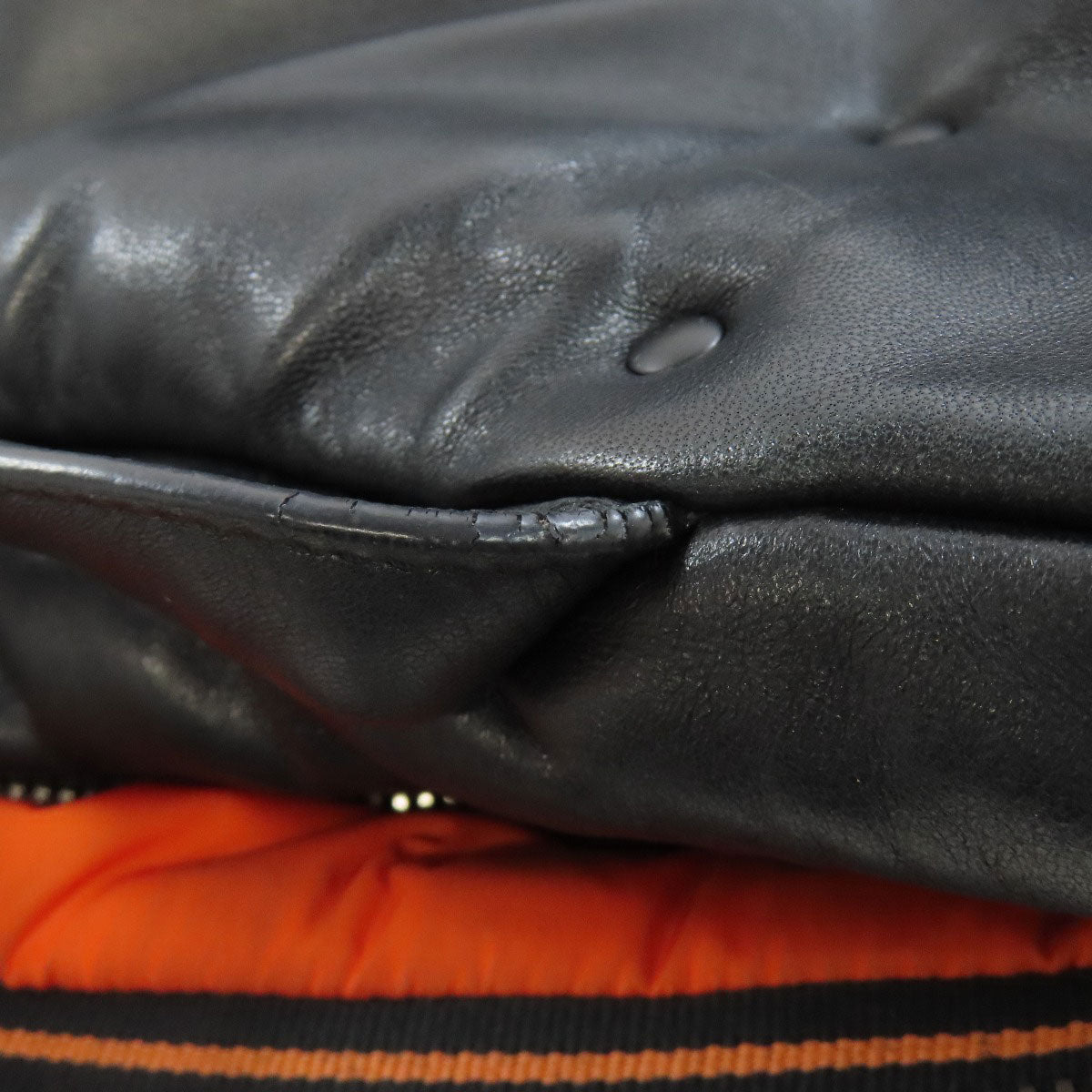PRADA Tote Bag Calfskin black logo