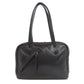 PRADA Tote Bag Calfskin black logo