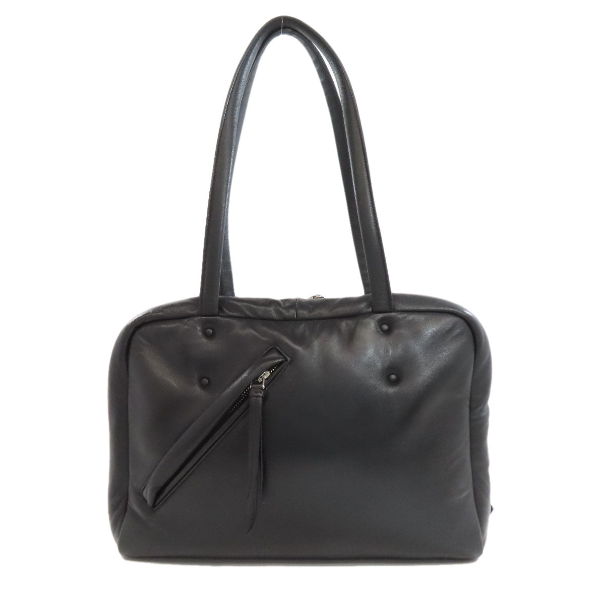PRADA Tote Bag Calfskin black logo