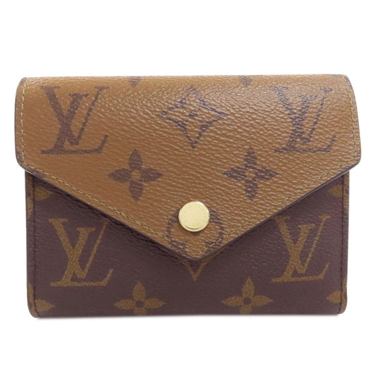 LOUIS VUITTON Bifold Wallet Monogram reverse Brown Portefeuille Victorine