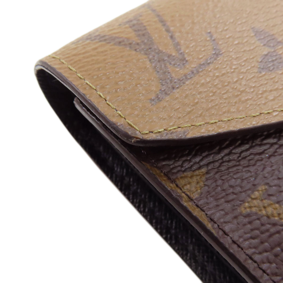 LOUIS VUITTON Bifold Wallet Monogram reverse Brown Portefeuille Victorine