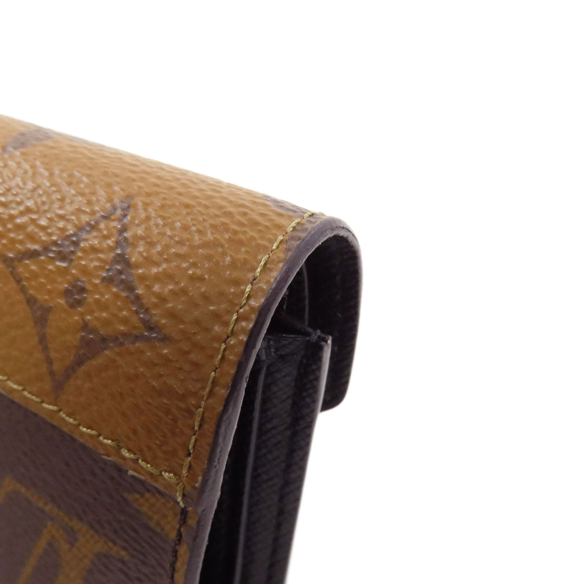 LOUIS VUITTON Bifold Wallet Monogram reverse Brown Portefeuille Victorine