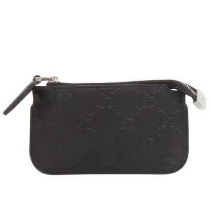 GUCCI Coin case 233183 leather black GG Signature Shima