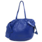 PRADA Tote Bag Calfskin blue 2WAY