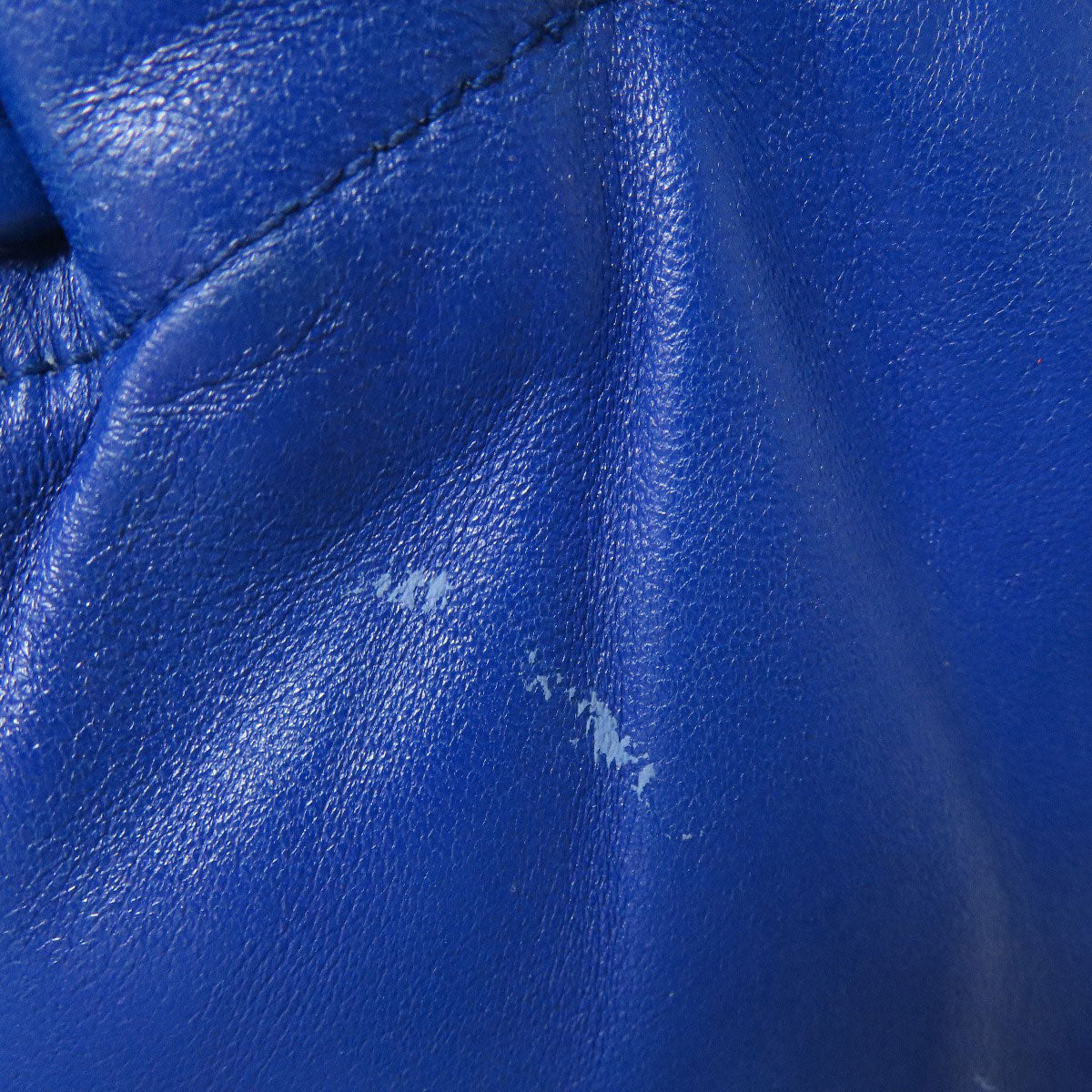 PRADA Tote Bag Calfskin blue 2WAY