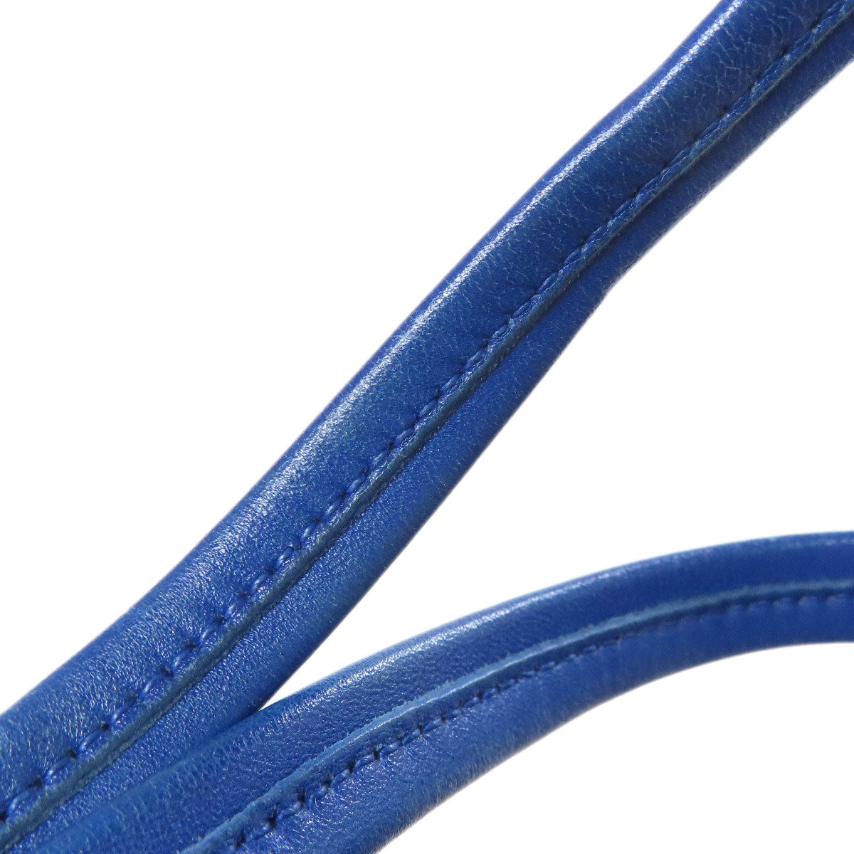 PRADA Tote Bag Calfskin blue 2WAY