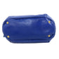 PRADA Tote Bag Calfskin blue 2WAY