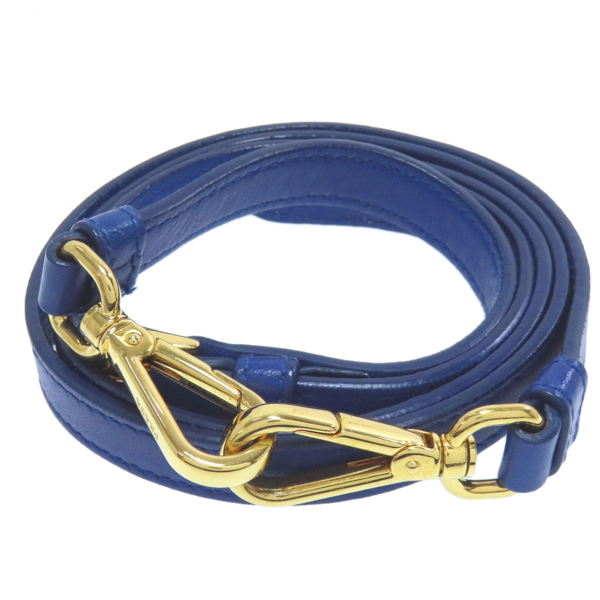 PRADA Tote Bag Calfskin blue 2WAY