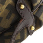 FENDI Shoulder Bag canvas Brown one belt Zucca Pattern