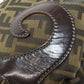 FENDI Shoulder Bag canvas Brown one belt Zucca Pattern