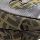 FENDI Shoulder Bag canvas Brown one belt Zucca Pattern
