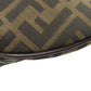FENDI Shoulder Bag canvas Brown one belt Zucca Pattern