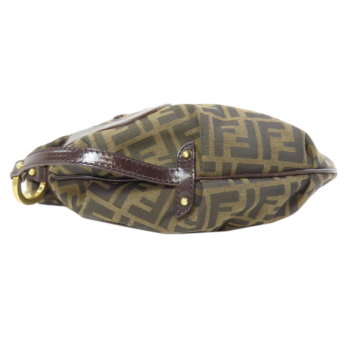 FENDI Shoulder Bag canvas Brown one belt Zucca Pattern