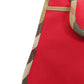 BURBERRY Handbag canvas Red Nova Check