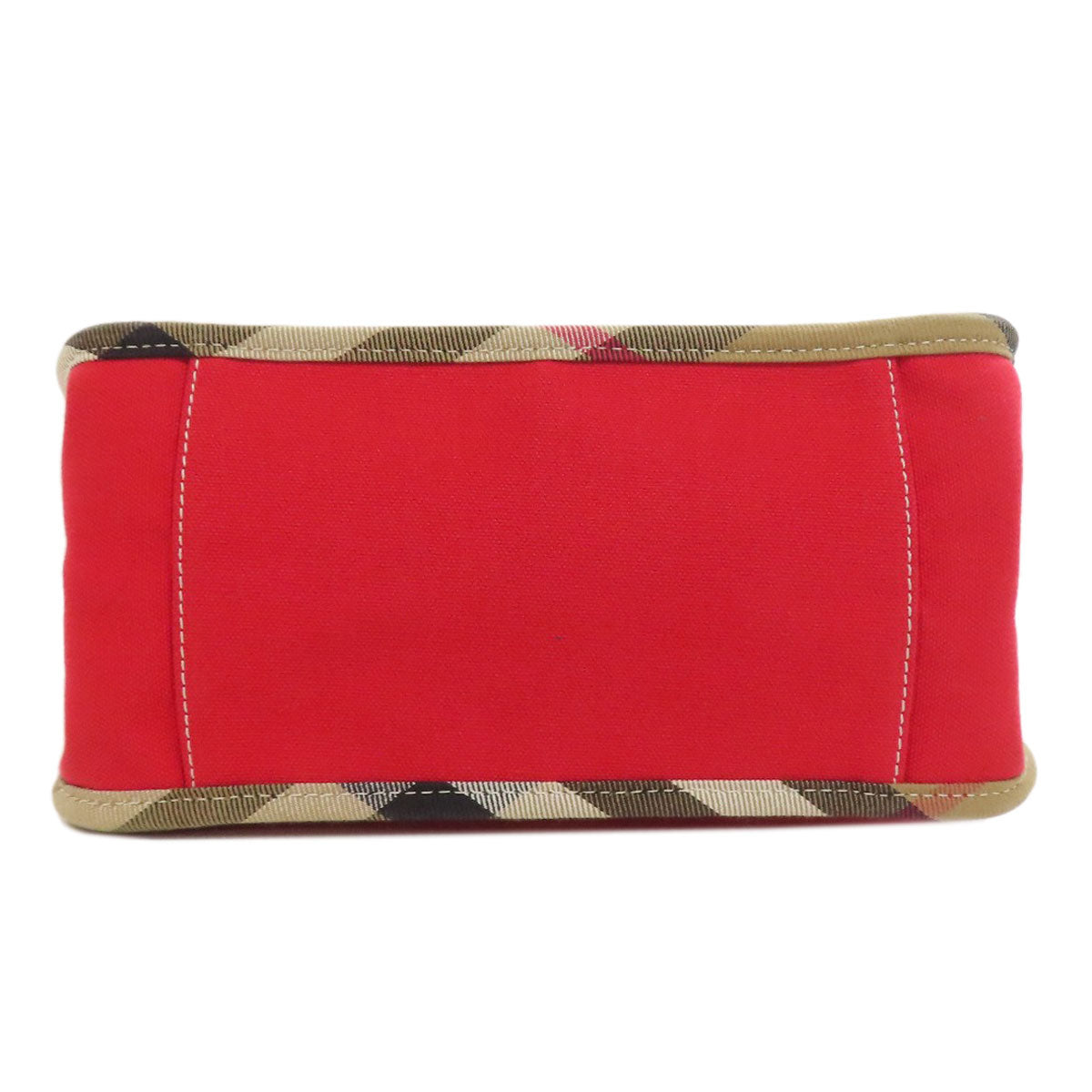 BURBERRY Handbag canvas Red Nova Check