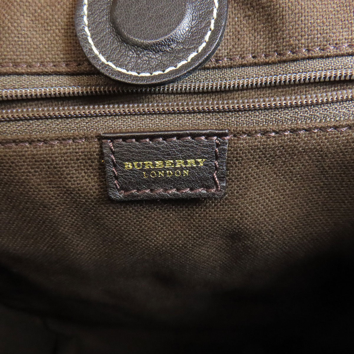 BURBERRY Handbag canvas Red Nova Check