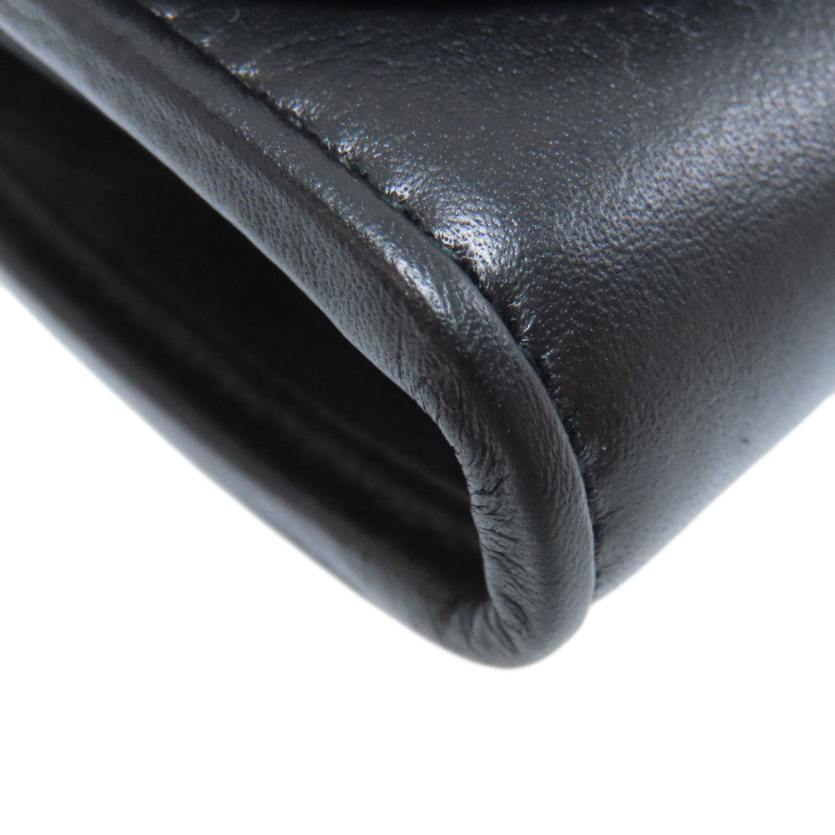 GUCCI Shoulder Bag 725219 Calfskin black Rondy Medium Chain Wallet with Interlocking G