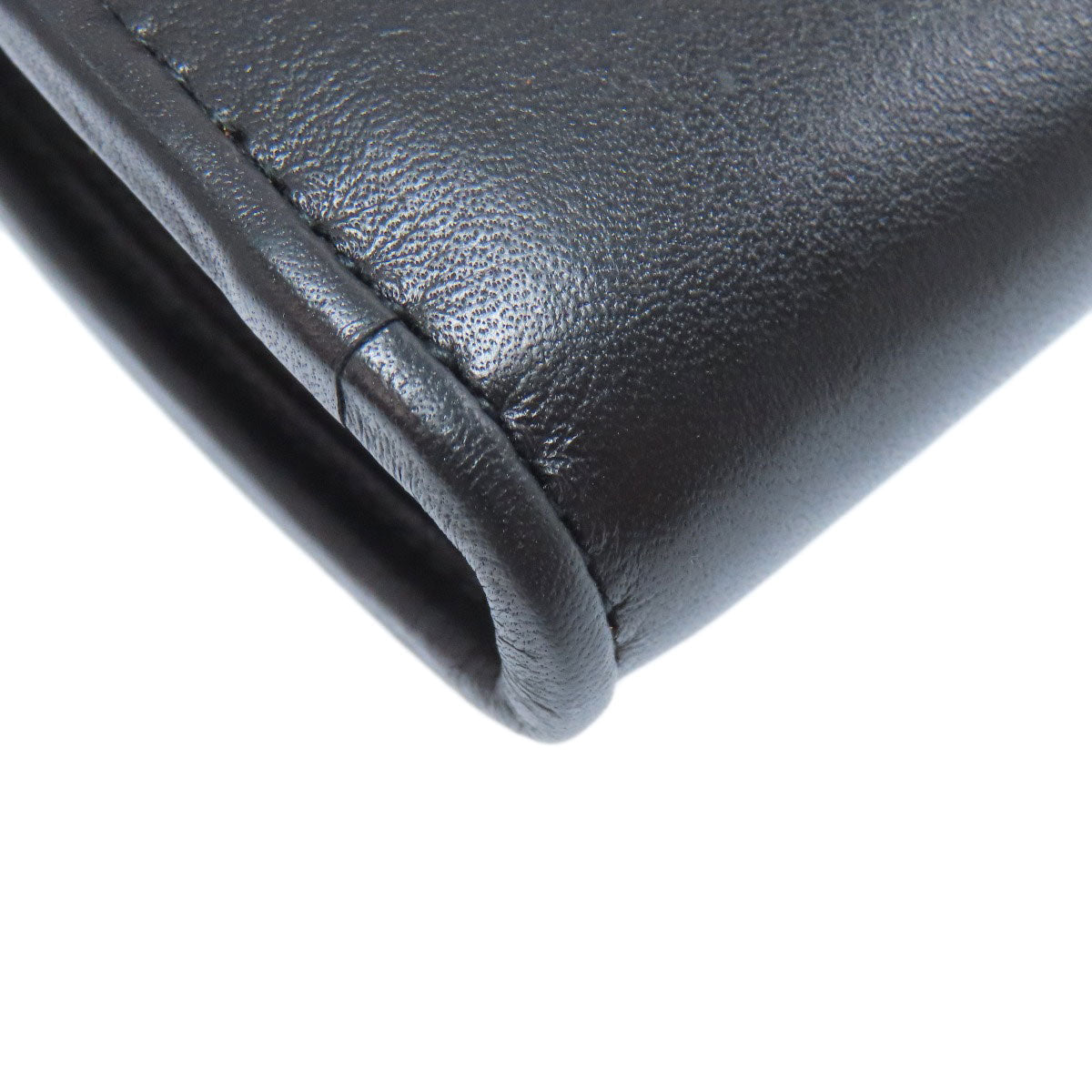GUCCI Shoulder Bag 725219 Calfskin black Rondy Medium Chain Wallet with Interlocking G
