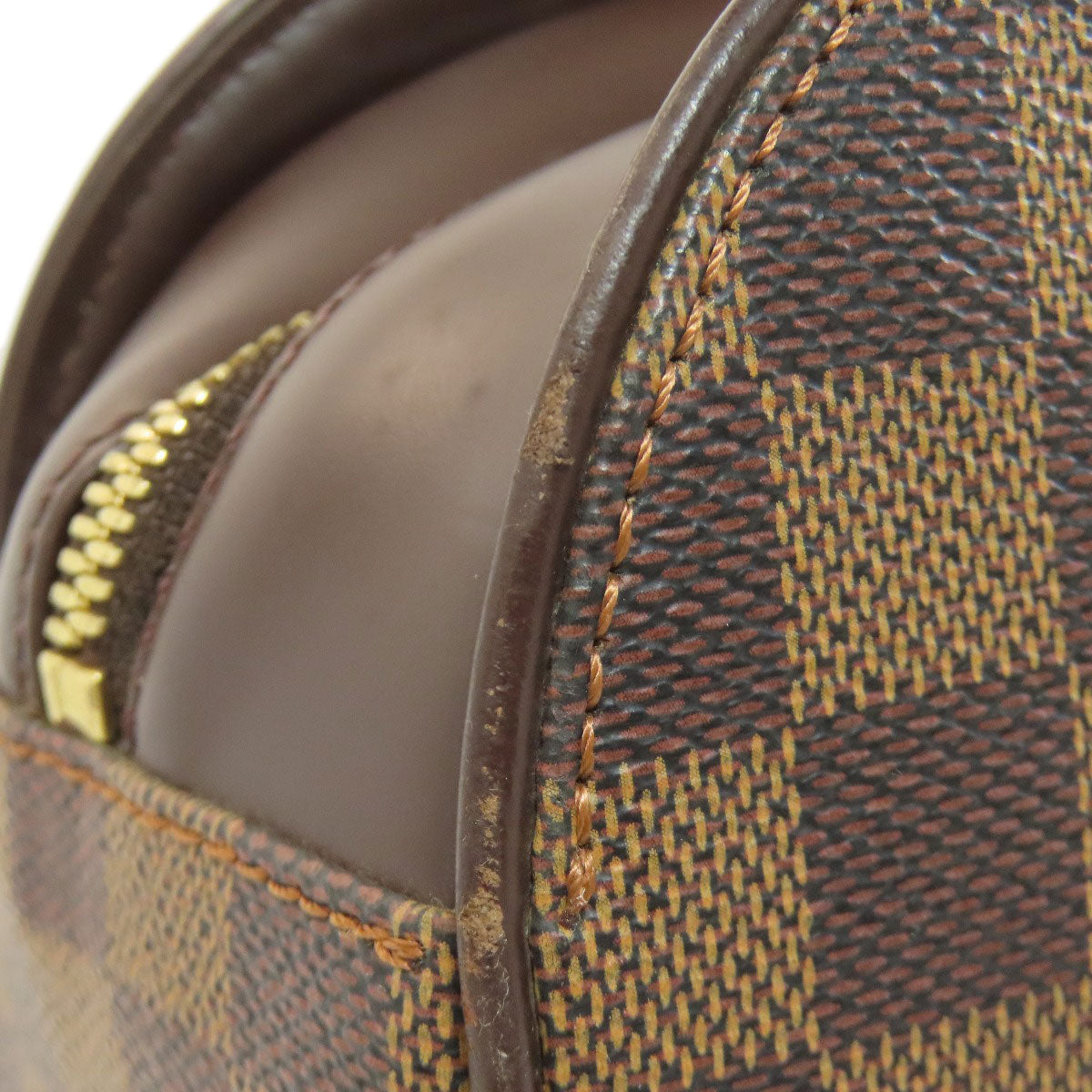LOUIS VUITTON Handbag N51282 Damier canvas Brown Saria Horizontal