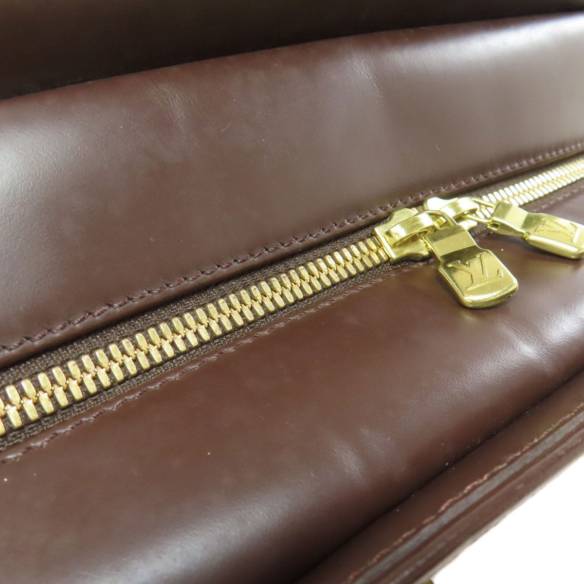 LOUIS VUITTON Handbag N51282 Damier canvas Brown Saria Horizontal