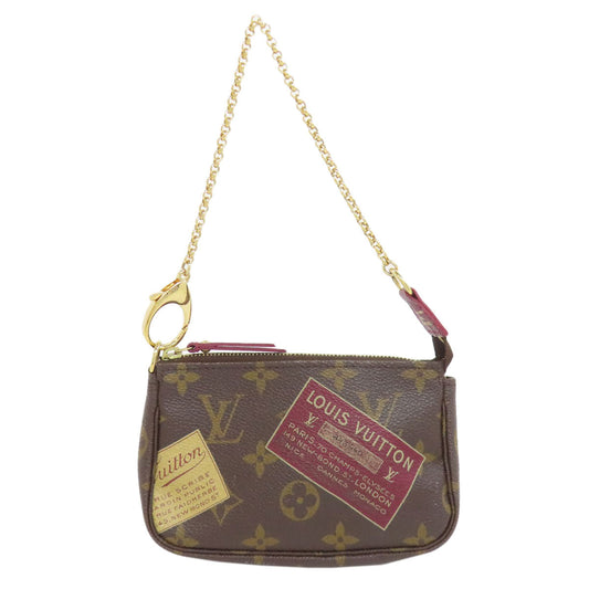 LOUIS VUITTON Accessory pouch M63798 Monogram canvas Brown Mini Pochette Accessoires Label Collection