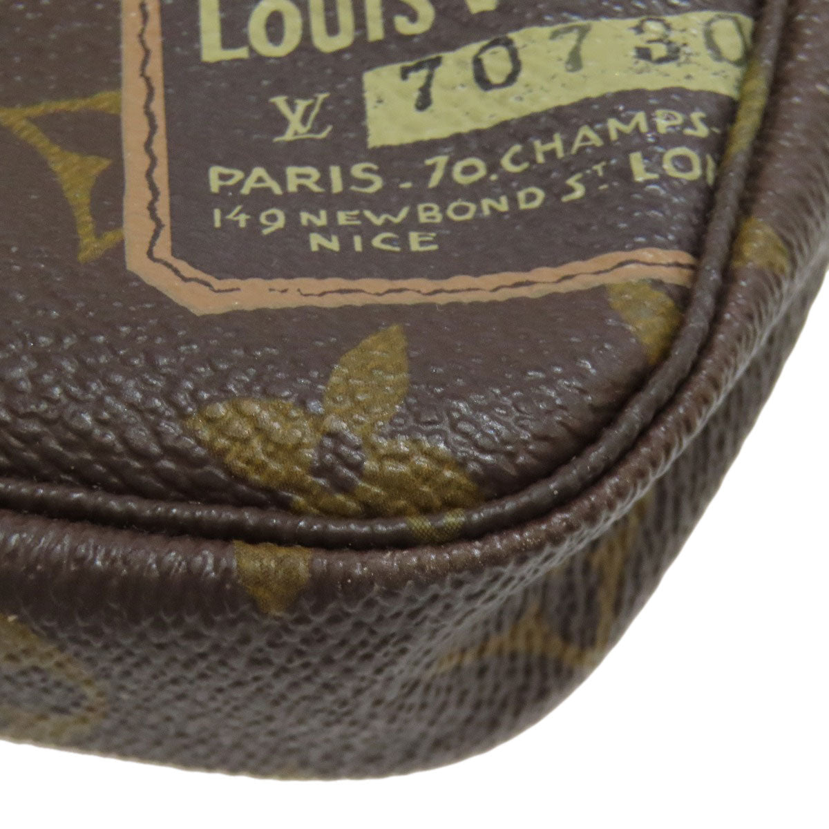 LOUIS VUITTON Accessory pouch M63798 Monogram canvas Brown Mini Pochette Accessoires Label Collection