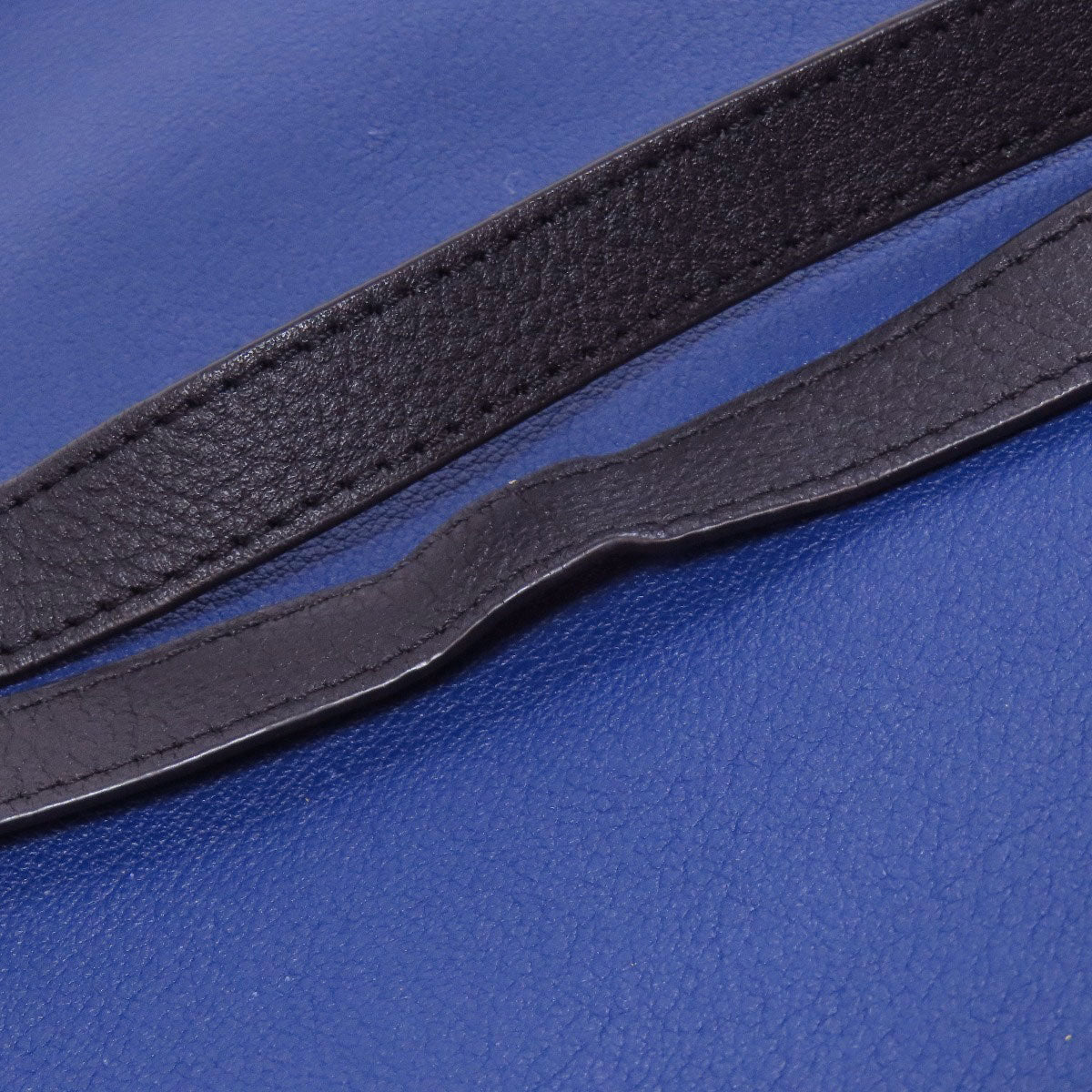 LOEWE Shoulder Bag Calfskin blue one belt