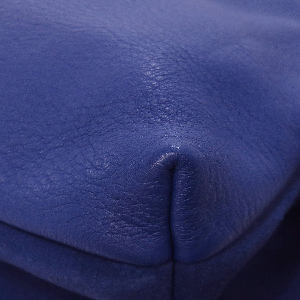 LOEWE Shoulder Bag Calfskin blue one belt