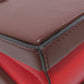 LOEWE Handbag Calfskin Brown Postal City 2WAY