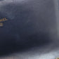 CHANEL Long Wallet Purse lambskin Navy Studs COCO Mark Gold Metal