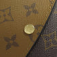 LOUIS VUITTON Long Wallet Purse M82157 Monogram reverse Brown Portefeuille Emily