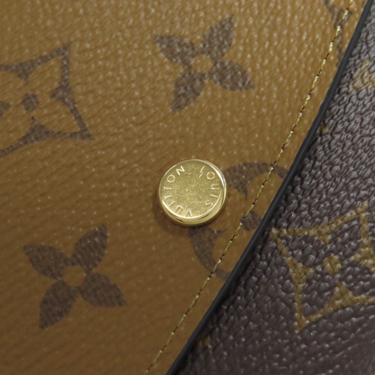 LOUIS VUITTON Long Wallet Purse M82157 Monogram reverse Brown Portefeuille Emily