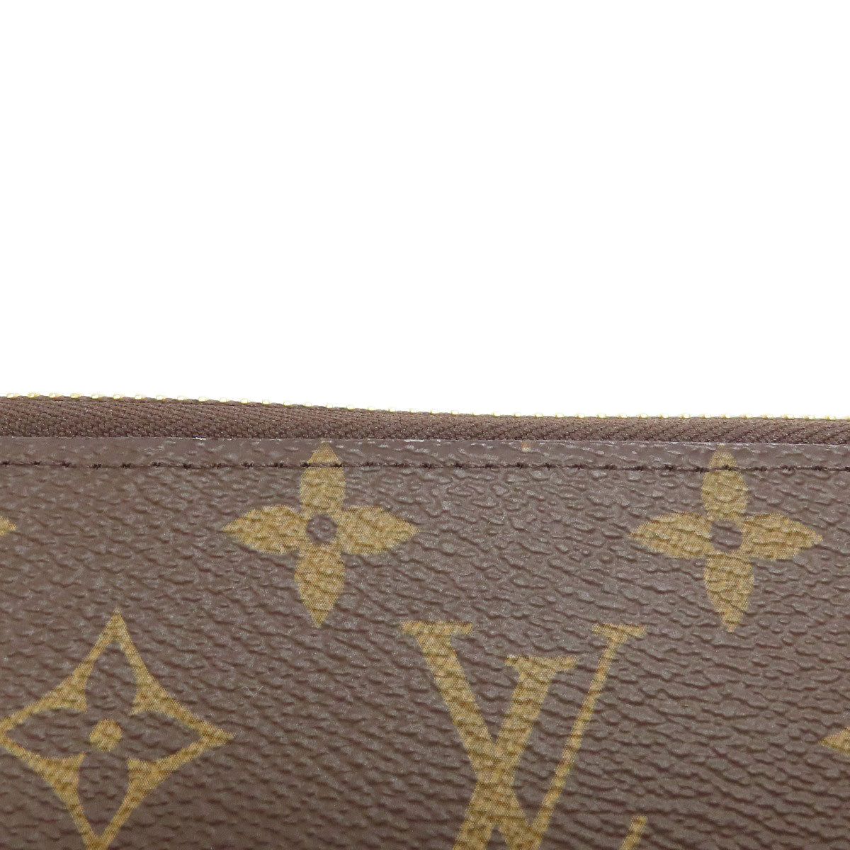 LOUIS VUITTON Long Wallet Purse M41896 Monogram canvas Brown Zippy wallet