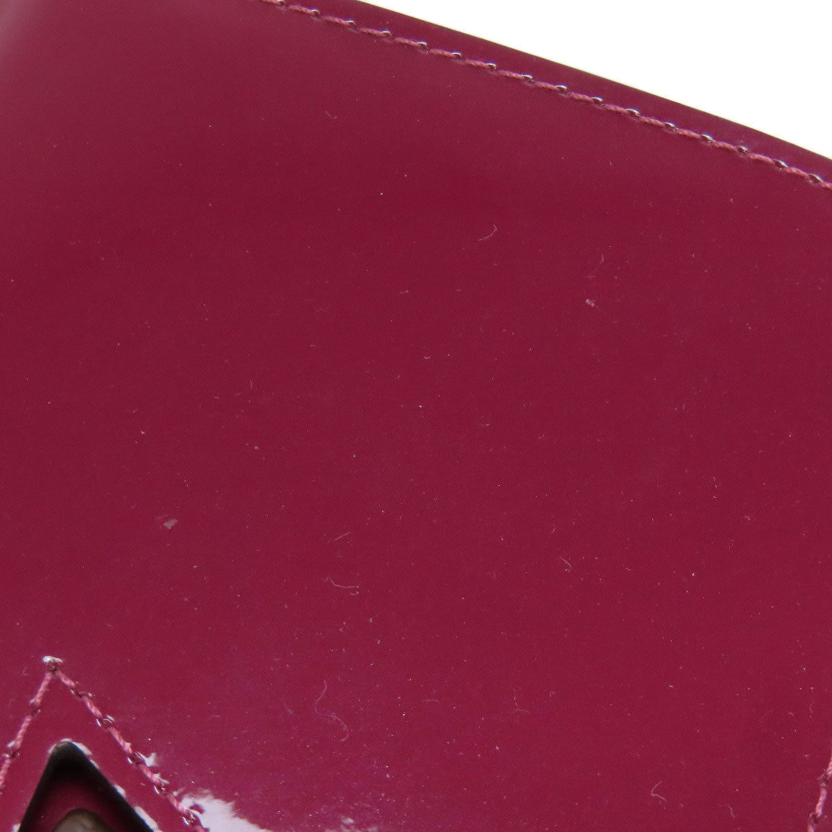 LOUIS VUITTON Long Wallet Purse M64463 Patent leather purple Portefeuille twist