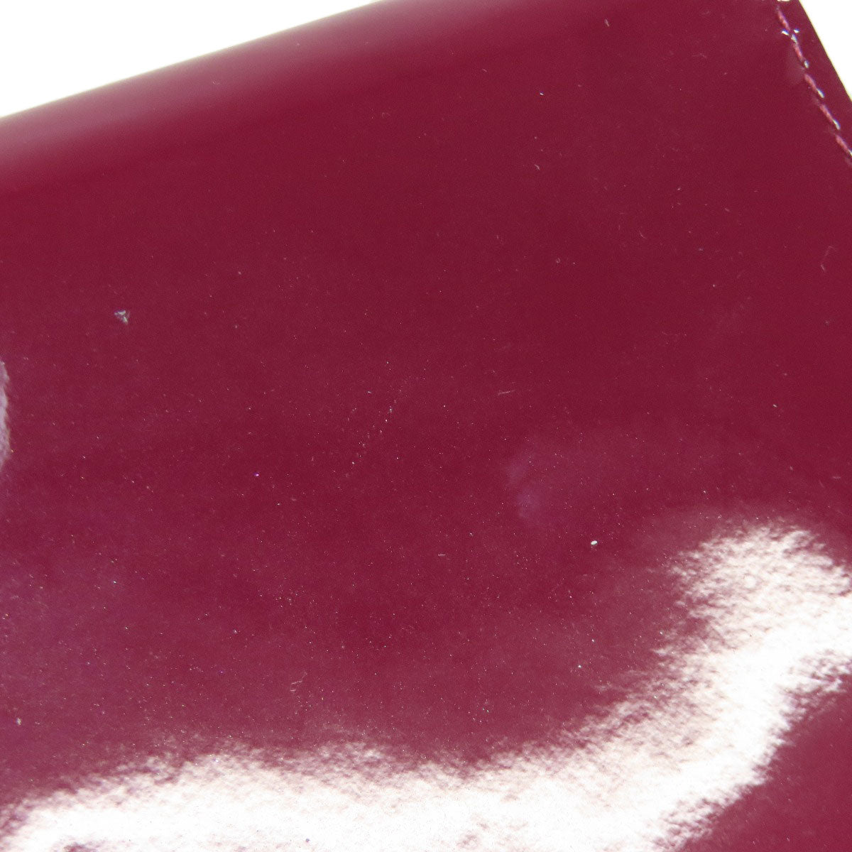 LOUIS VUITTON Long Wallet Purse M64463 Patent leather purple Portefeuille twist
