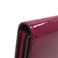 LOUIS VUITTON Long Wallet Purse M64463 Patent leather purple Portefeuille twist