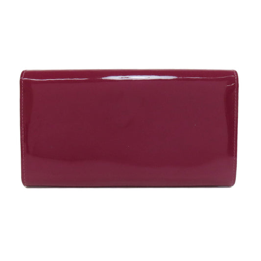 LOUIS VUITTON Long Wallet Purse M64463 Patent leather purple Portefeuille twist