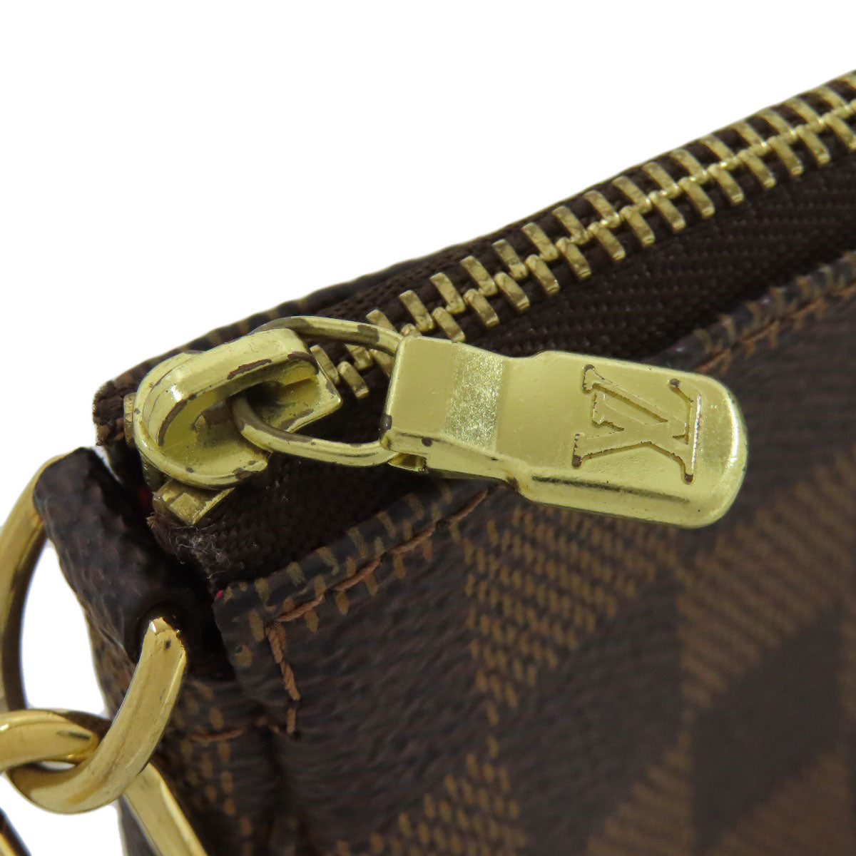 LOUIS VUITTON Accessory pouch N58009 Damier canvas Brown Mini Pochette Accessoires