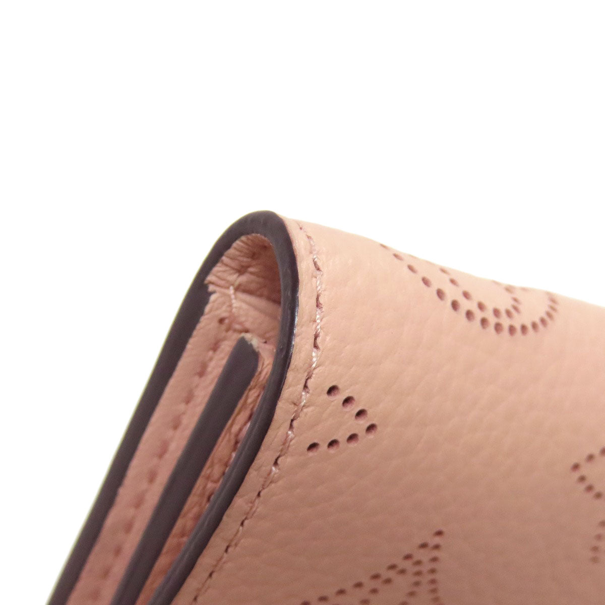 LOUIS VUITTON Bifold Wallet M64050 Mahina leather pink Portomone Anae
